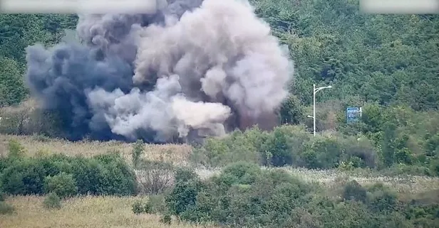 Kuzey Kore’den Güney Kore’ye saldırı! Kim Jong Un yolları havaya uçurdu