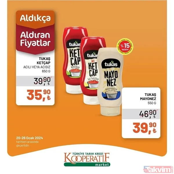 23-26 Ocak 2024 Tarım Kredi Kooperatif market fiyat listesi mest etti: Ayçiçek yağı, Peynir, süt, yumurta, kaşar fiyatları dibi gördü - 43