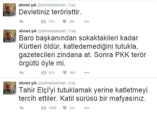 Ahmet Şık'a 'Katil Devlet' davası! - Takvim