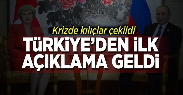 Türkiye'den ilk açıklama geldi