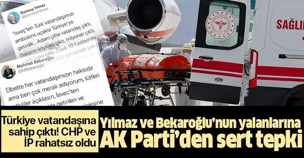 CHP ve İYİ Parti, Emrullah Gülüşken’in İsveç’ten ambulans uçakla Türkiye’ye getirilmesinden rahatsız oldu!