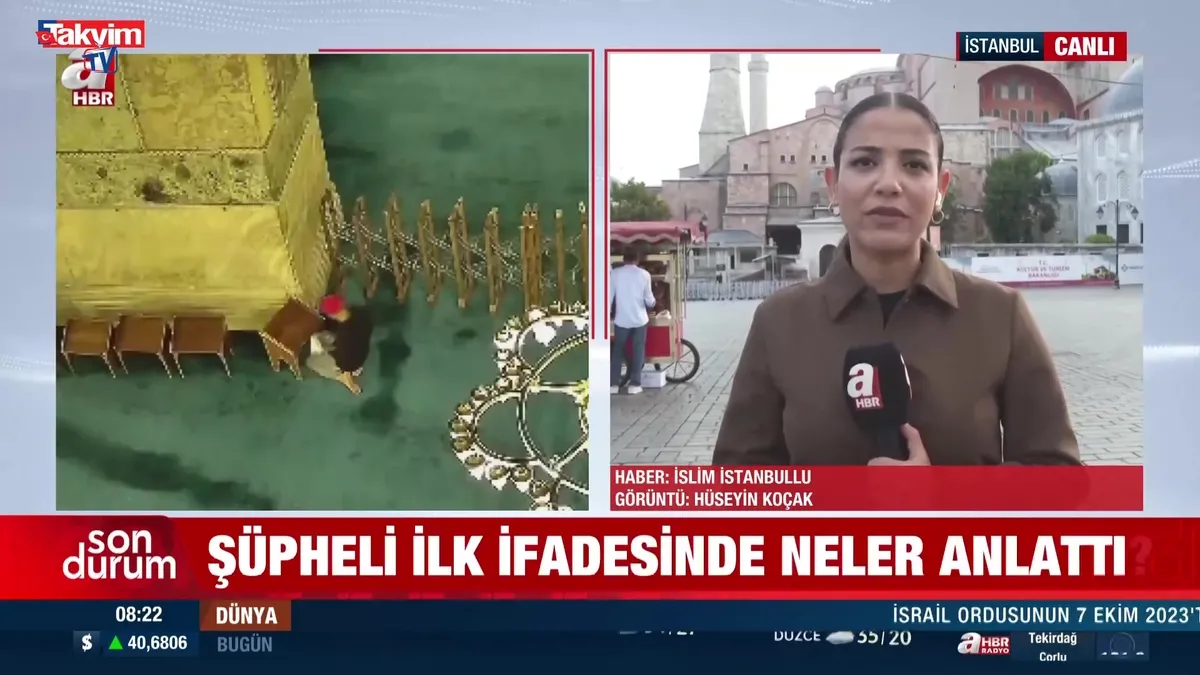 Ayasofya’yı yakmaya çalıştı! Tutuklandı!