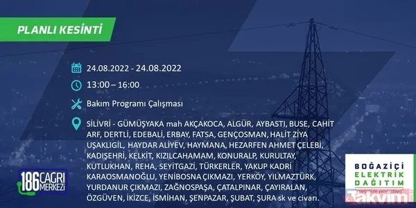 1.5 - 8 saat sürebilir! İstanbul'u etkileyecek elektrik kesintisi: Bağcılar, Eyüpsultan, Fatih... Mahalle mahalle sokak sokak tüm detaylar - 45