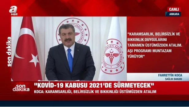Koronavirüs ile mücadelede 1 yıl geride kaldı! Sağlık Bakanı Fahrettin Koca'dan önemli açıklamalar