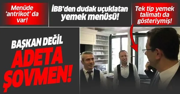 Chp Li Ibb Baskani Ekrem Imamoglu Nun Tek Tip Yemek Talimati Da Sov Cikti Ibb De Dudak Ucuklatan Yemek Butcesi Takvim