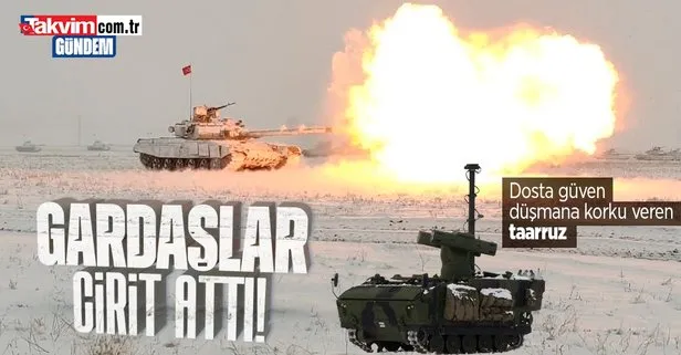 ’Kış Tatbikatı-2023’ tatbikatı: Türk ve Azerbaycan askerleri ’cirit’ attı