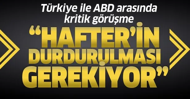 Türkiye ile ABD arasında kritik görüşme