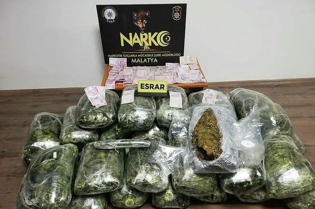 Son dakika: Malatya'da dev uyuşturucu operasyonu! 110 kilo 900 gram esrar ele geçirildi