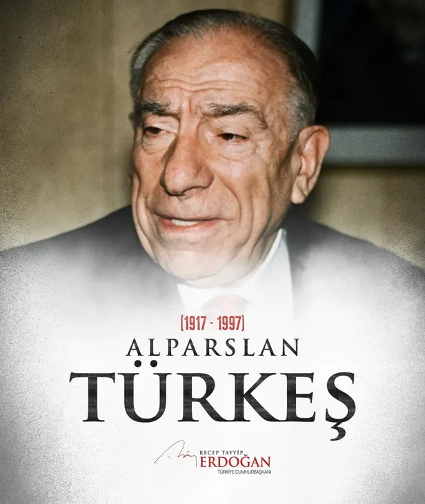 Başkan Erdoğan'dan Alparslan Türkeş'i anma mesajı: "Rahmetle, hayır dua ile yâd ediyorum"-1