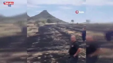Konya’da anız yangını ormana sıçradı