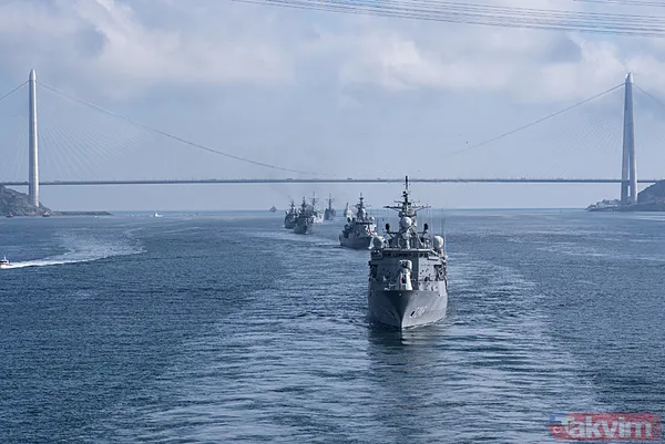 Preveze Deniz Zaferi’nin 486’ncı yıl dönümü: TCG Anadolu ve 15 savaş gemimiz İstanbul Boğazı'ndan geçti - 7