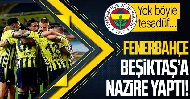 Fenerbahçe'den Beşiktaş'a nazire! Büyük tesadüf...