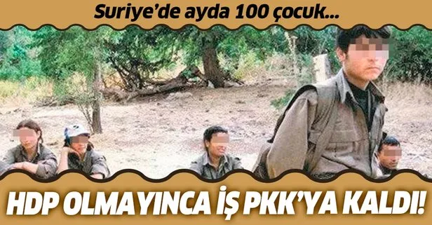 Beli kırılan terör örgütü PKK/YPG Suriye’de çocukları kaçırmaya devam ediyor!