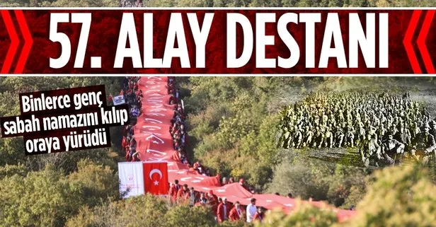 Çanakkale’de 57. Alay Vefa Yürüyüşü!