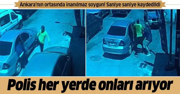 Ankara’nın ortasında inanılmaz soygun! Polis her yerde onları arıyor