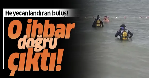 İznik Gölü'nde heyecanlandıran buluş! Dalgıçlar hemen geldi...
