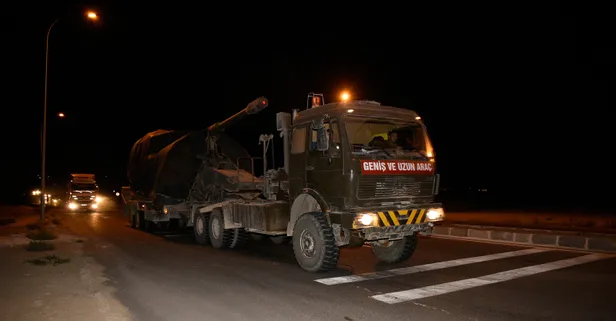 Suriye sınırına askeri sevkiyat