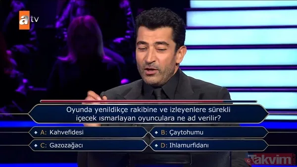 Kim Milyoner Olmak İster'de Kenan İmirzalıoğlu'ndan Yusuf Çim ve Feyza Sevil Güngör'ü pes ettiren 200 bin TL'lik 'TDK' sorusu - 37