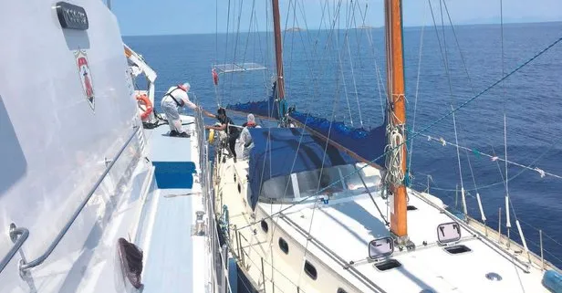 Bodrum’da lüks tekneden mülteci çıktı