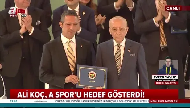 Ali Koç, A Spor'u hedef gösterdi