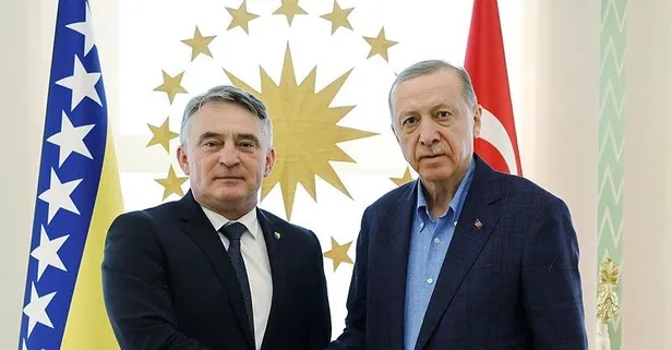 Başkan Erdoğan Vahdettin Köşkü'nde Bosna Hersek Devlet Başkanlığı Konseyi Üyesi Zeljko Komsic'i kabul etti