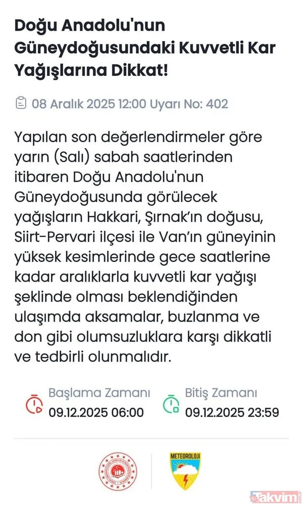 Soğuk dalga güçleniyor! Sarı kodlu kar ve fırtına alarmı verildi! İstanbul buz kesecek - 3