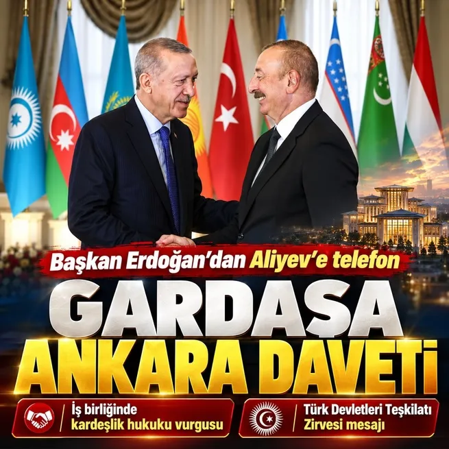 Başkan Erdoğan’dan Aliyev’e Türk Devletleri Teşkilatı daveti! Görüşmenin detayları belli oldu