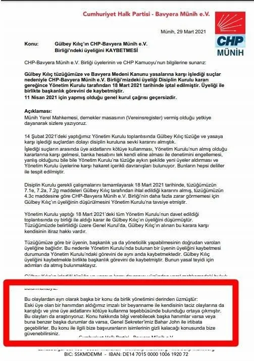 SON DAKİKA: Almanya'da CHP’li üyeler başkanı partiden kovdu: Tacize uğrayan varsa bizle irtibata geçsin-4