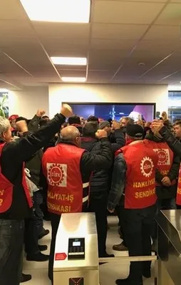 250 işçi CHP'li Çankaya Belediyesini bastı