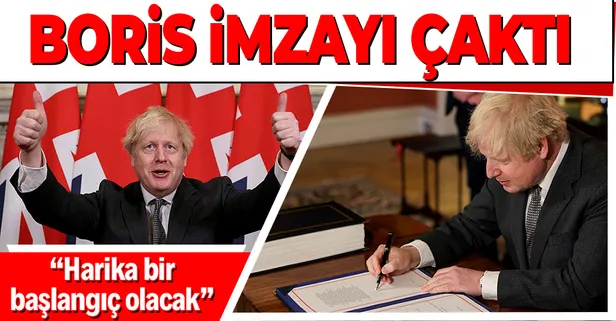 İngiltere Başbakanı Boris Johnson, AB ile Birleşik Krallık arasındaki ticaret anlaşmasını imzaladı: Harika bir başlangıç olacak