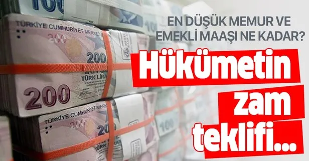 En düşük emekli ve memur maaşı açıklandı mı?