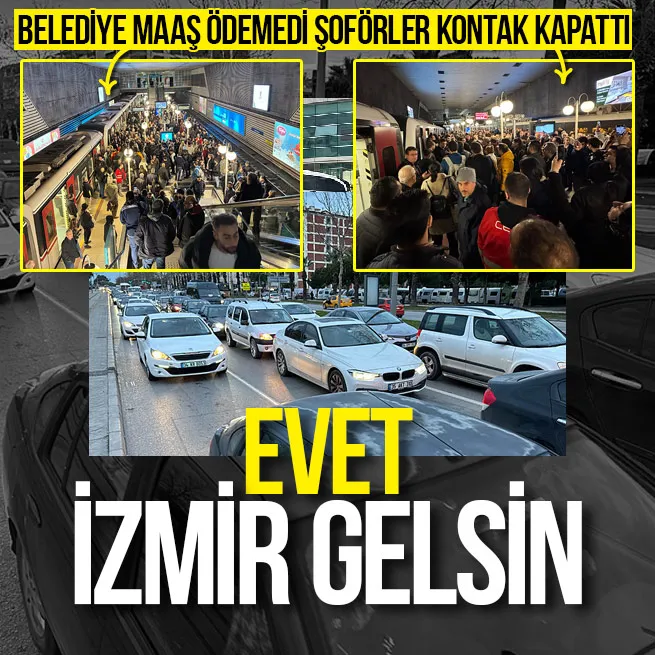 İzmirde maaş krizi büyüyor: Otobüs şoförleri iş bıraktı