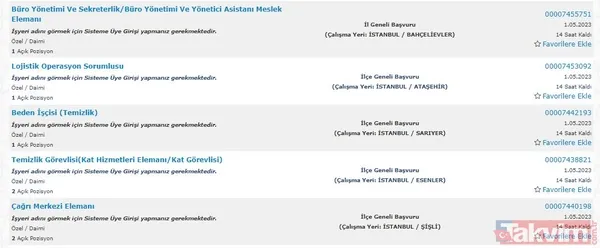 Paketleme İşçisi -1595 Turizm Ve Otelcilik Elemanı -1579