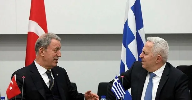 Milli Savunma Bakanı Akar Yunan mevkidaşı Apostolakis’le ile görüştü
