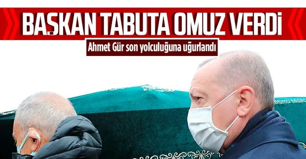 Başkan Erdoğan, iş insanı Hacı Ahmet Gür’ün cenaze törenine katıldı