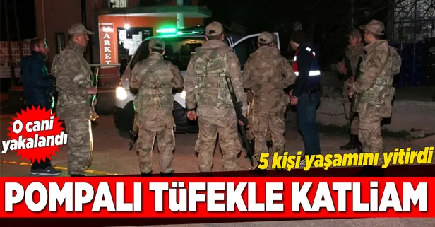 Sivas'ta pompalı tüfekle katliam