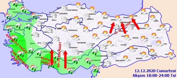 SON DAKİKA: Meteorolojiden o illere kuvvetli yağış ve rüzgar uyarısı | 12 Aralık İstanbul'da hava nasıl olacak?-7