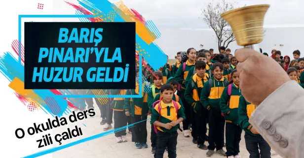 Barış Pınarı’yla huzur geldi! Türkiye’nin onardığı Tel Abyad’daki okul eğitime açıldı