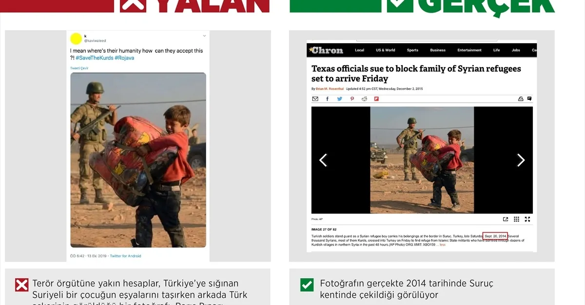 Barış Pınarı Harekatı’ndan rahatsız olan terör sevicileri kara propagandaya devam ediyor!
