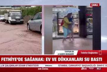 Muğla’da sağanak hayatı felç etti! - Video