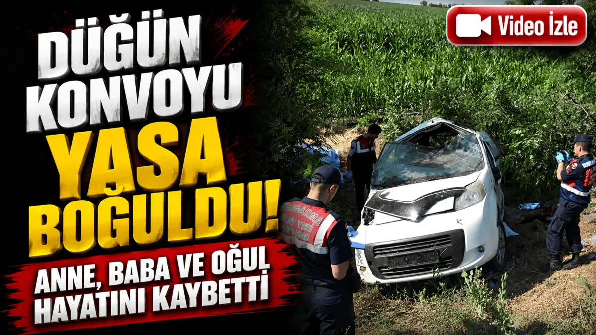 Aksaray'da düğün dönüşü kaza: 3 ölü 1 yaralı