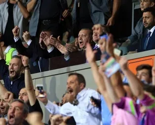 Cumhurbaşkanı Erdoğan büyük heyecan yaşadı