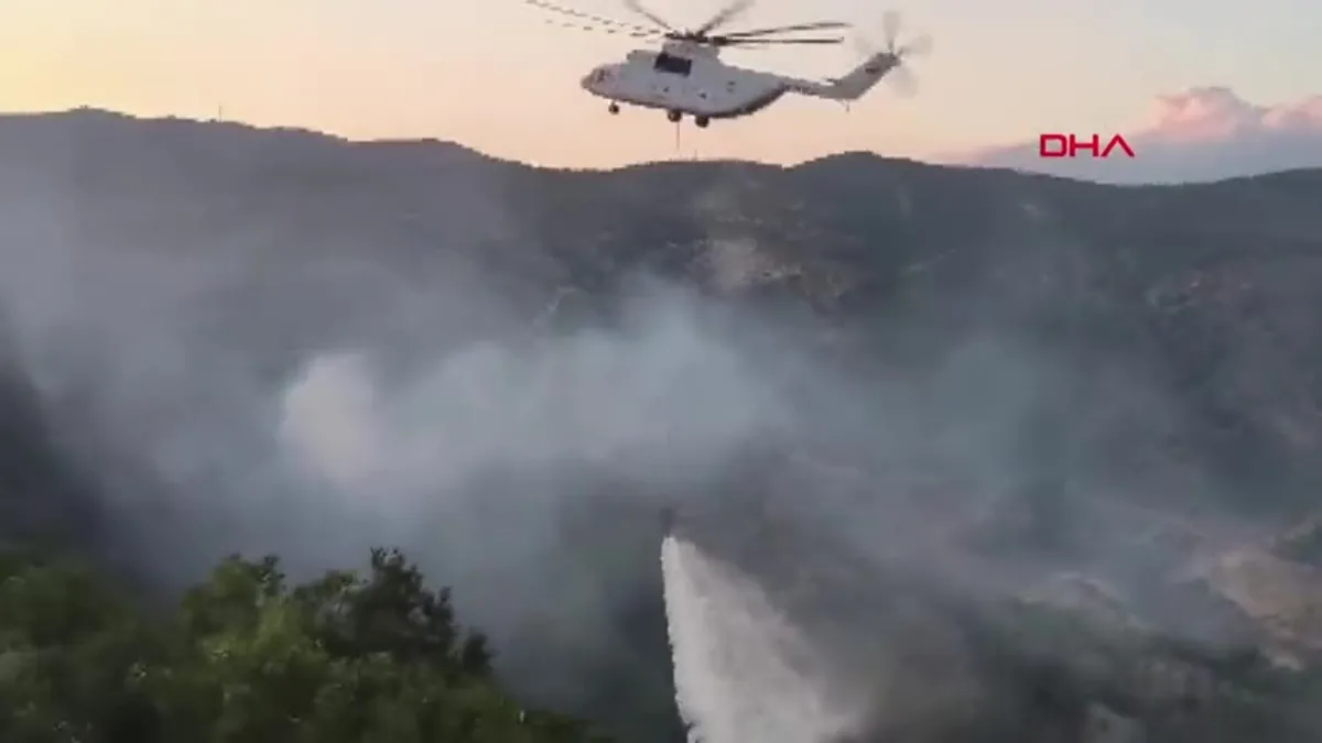 Hatay’daki orman yangını 15 saat sonra kontrol altında