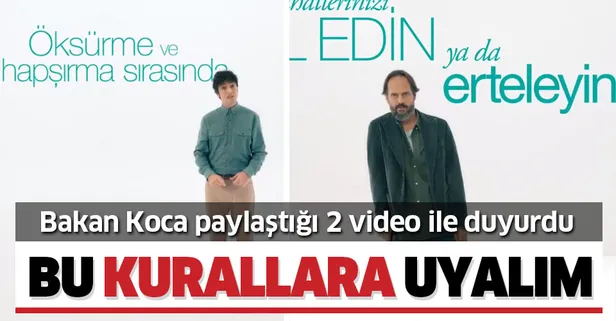 Bakan Koca paylaştı! Timuçin Esen ve Taner Ölmez koronavirüse karşı alınacak tedbirleri anlattı