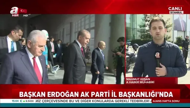 Başkan Erdoğan AK Parti İl Başkanlığı'nda