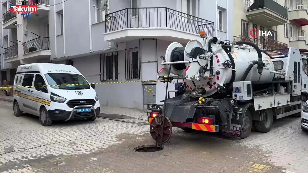 Uşak'ta kanalizasyonda cenin bulundu