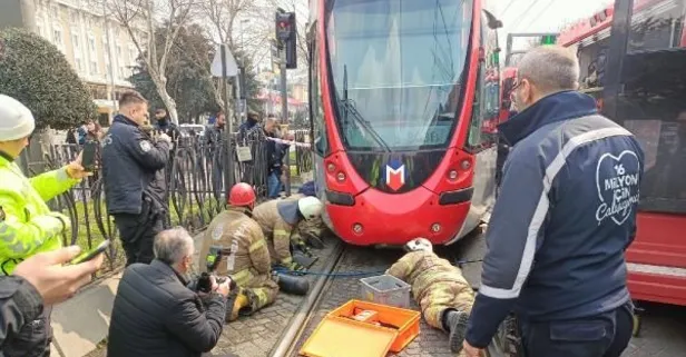 Son dakika: Fatih'te bir yaya tramvayın altında kaldı! Acı haber