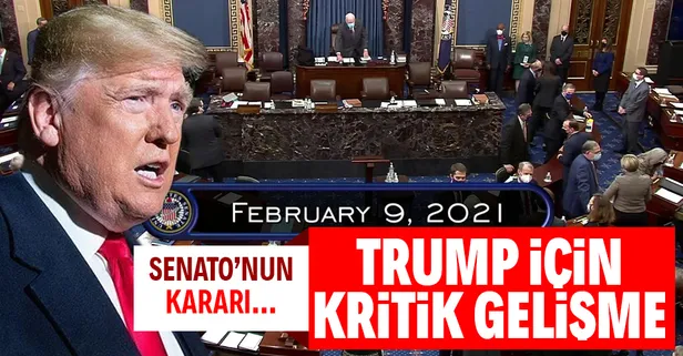 ABD eski Başkanı Donald Trump'ın azil süreciyle ilgili flaş gelişme: Anayasaya uygunluğu kabul edildi