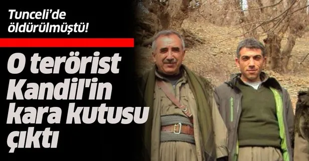 Son dakika haberi: Tunceli’de öldürülen terörist Kandil’in kara kutusu çıktı