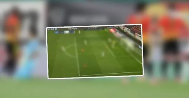 Göztepe - Beşiktaş maçında Cherif N'Diaye direğe takıldı!